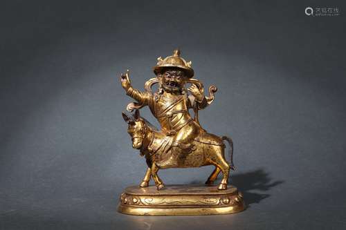 Gilt Bronze Statue of Palden Lhamo