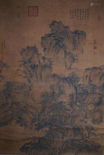 Imitated Early Spring Painting by Guo Xi, Hanging Scroll, La...