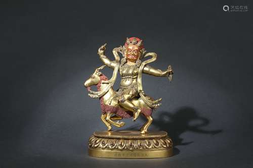 Gilt Bronze Statue of Dharmapalas