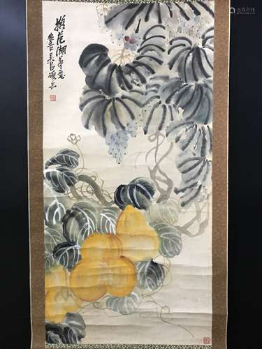 吴昌硕  花卉 纸本立轴