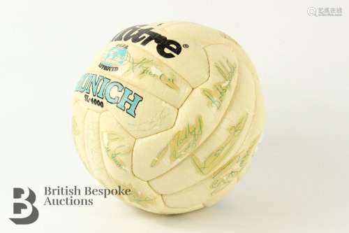 Vintage Football Signed by England Football Squad