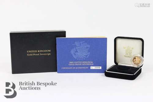 The Royal Mint 2005 United Kingdom Gold Proof Sovereign