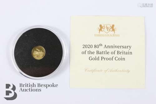 Harrington & Byrne 2020 80th Anniversary $10 Gold Proof ...