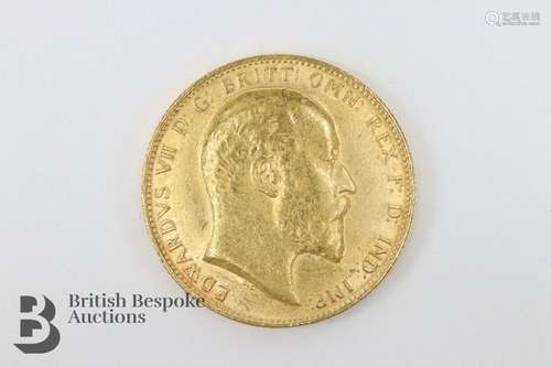 Edward VII Full Gold Sovereign