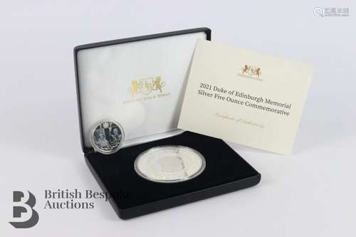 Duke of Edinburgh 5oz Silver Proof Memorial Coin