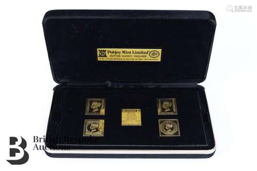 Silver Gilt Commemorative Postage Stamp Coins