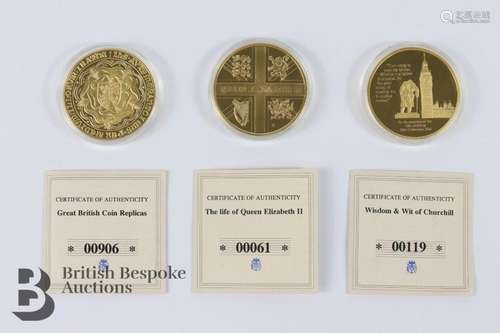 Windsor Mint Gold Plated Coin Replicas