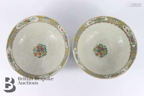 Pair of Cantonese Bowls