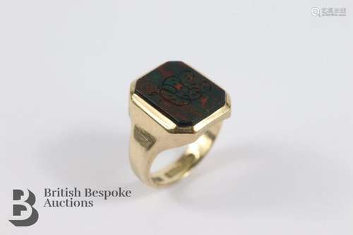 9ct Gold Gents Signet Ring