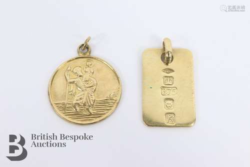 9ct Gold Pendants