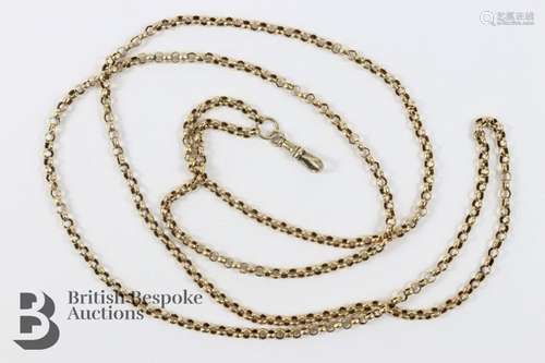 9ct Gold Muff Chain