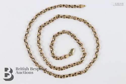 9ct Gold Belcher Chain