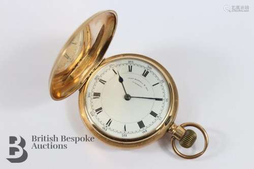 9ct Gold Full Hunter Pocket Watch - Thomas Russell & Son...