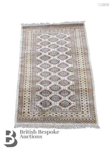 Persian Wool and Silk Rug