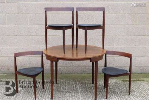 Frem Rojle Danish Teak Dining Table and Chairs