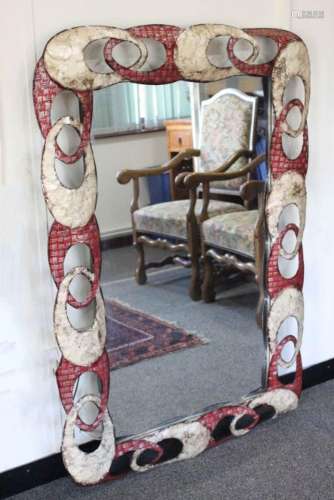 Pair of Large Contemporary Capiz Mirrors