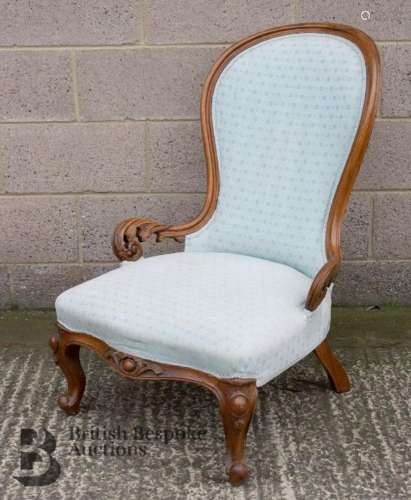 Victorian Walnut Arm Chair