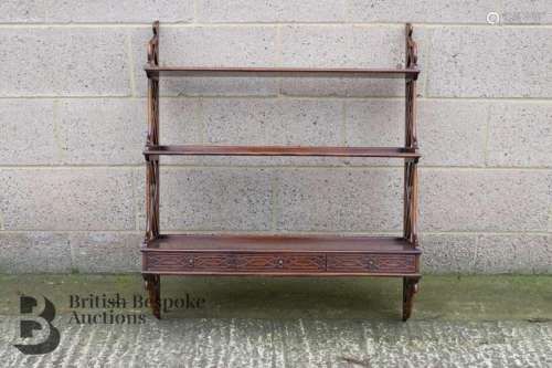 Reproduction Chippendale Wall Mounted Shelf Unit