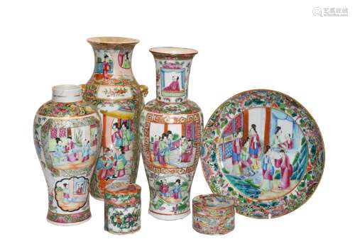 Early 20th century and later Canton famille rose porcelain, ...
