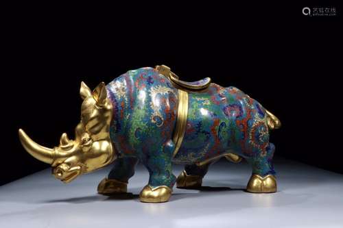 : in the   emperor  · cloisonne rhino furnishing articlesSiz...