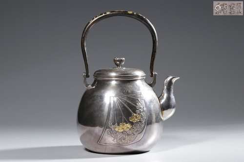 a sectoral work fine gold grain iron mixed silver potSize: 5...