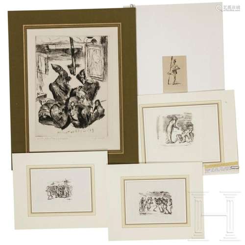 A small collection of 16 German graphics by Lovis Corinth (1...