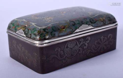 A 19TH CENTURY JAPANESE MEIJI PERIOD MIXED METAL SILVER AND ...