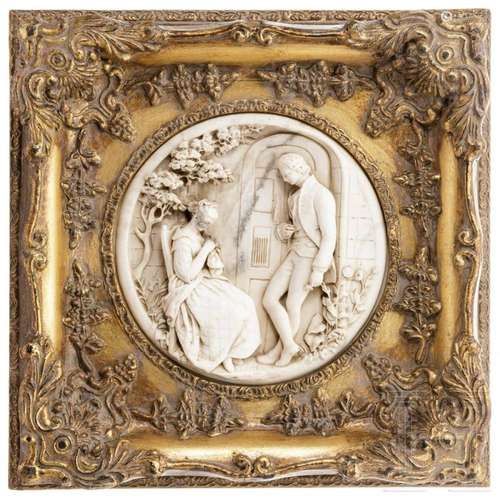 Edward William Wyon (1811-85) - an English relief with a gal...