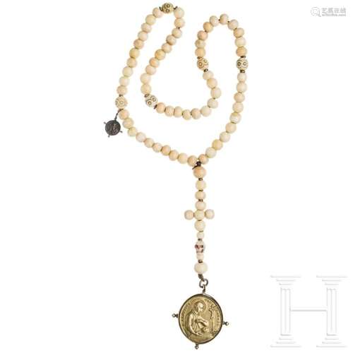 A German rosary, collector's replica in the style of the...