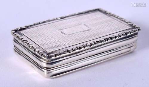 AN ANTIQUE SILVER VINIAGRETTE. Birmingham 1832. 15 grams. 3....