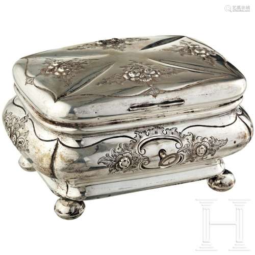 A silver sugar casket, Königsberg, C. Steyl, circa 1880