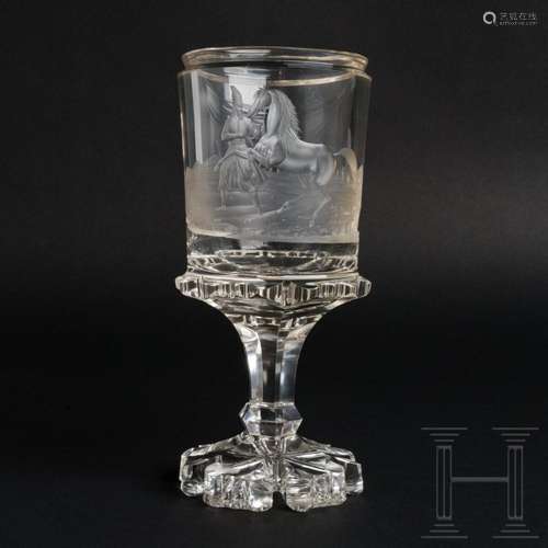 A North-Bohemian glass goblet, Glas Neuwelt, probably August...