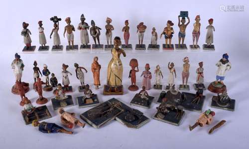 A COLLECTION OF 19TH/20TH CENTURY INDIAN COMPANY SCHOOL FIGU...