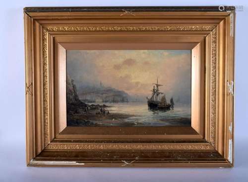 British School (19th Century) Oil on canvas, Boats at sea. 6...