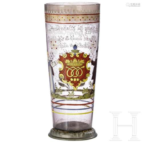 A wedding glass, historicism in the style of the 16th centur...