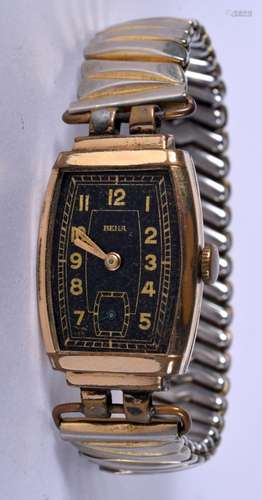 AN ART DECO BEHA WRISTWATCH. 2 cm x 3.5 cm.