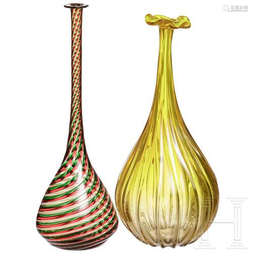 Two vases, Murano, 20th centuty