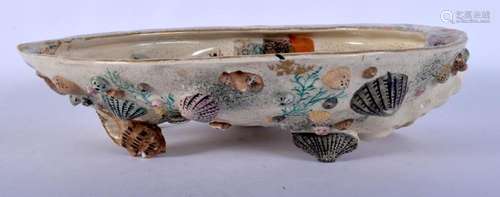 A LARGE 19TH CENTURY JAPANESE MEIJI PERIOD SATSUMA SHELL DIS...