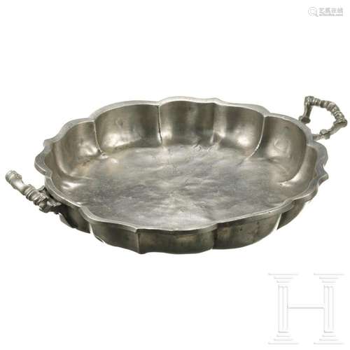 A pewter bowl, Innsbruck, 2nd half of the 18th century