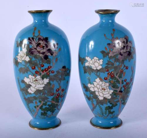 A PAIR OF LATE 19TH CENTURY JAPANESE MEIJI PERIOD CLOISONNE ...