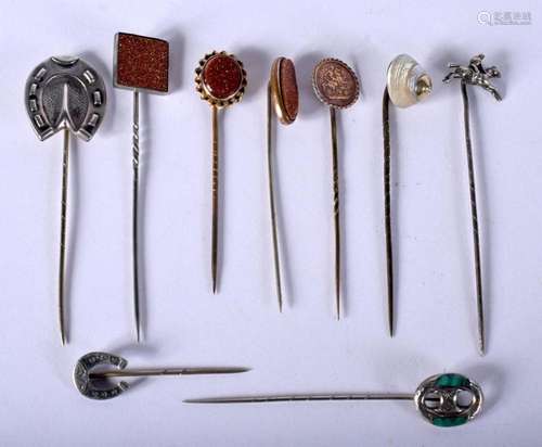 ASSORTED PINS. 17.4 grams. 8 cm x 1.5 cm. (qty)