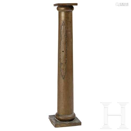 A German brass pillar, 1st half of the 19th century