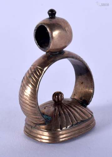 AN ANTIQUE FOB. 7 grams. 3 cm x 2 cm.