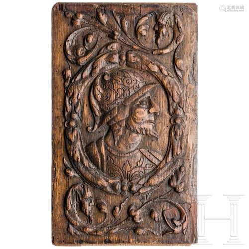 A French wooden panel, 17th century