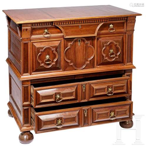 A Spanish chest of drawers in baroque style, 1st half of the...