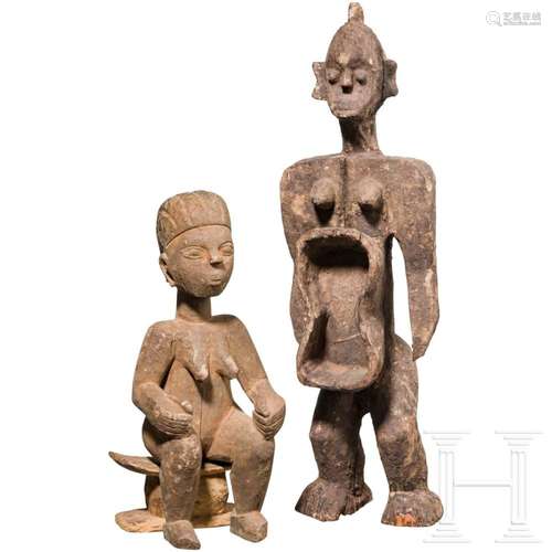 Two African wooden figures