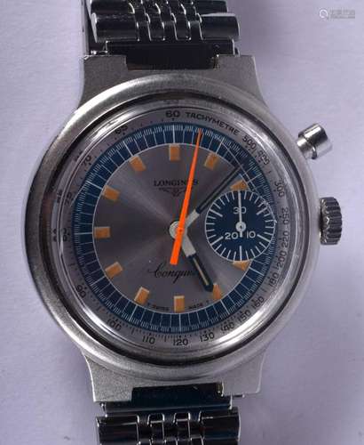 A LONGINES CONQUEST WRISTWATCH. 3 cm wide.