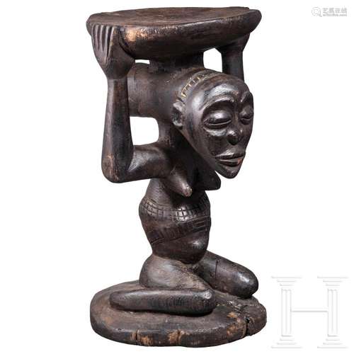 A Luba Hemba stool, Kongo, early to mid-20th century