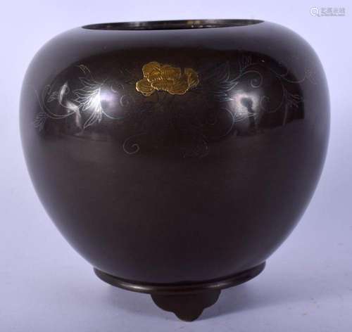 A 19TH CENTURY JAPANESE MEIJI PERIOD MIXED METAL CENSER deco...