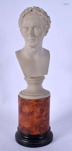 A 19TH CENTURY EUROPEAN GRAND TOUR PARIAN WARE BUST OF JULIU...